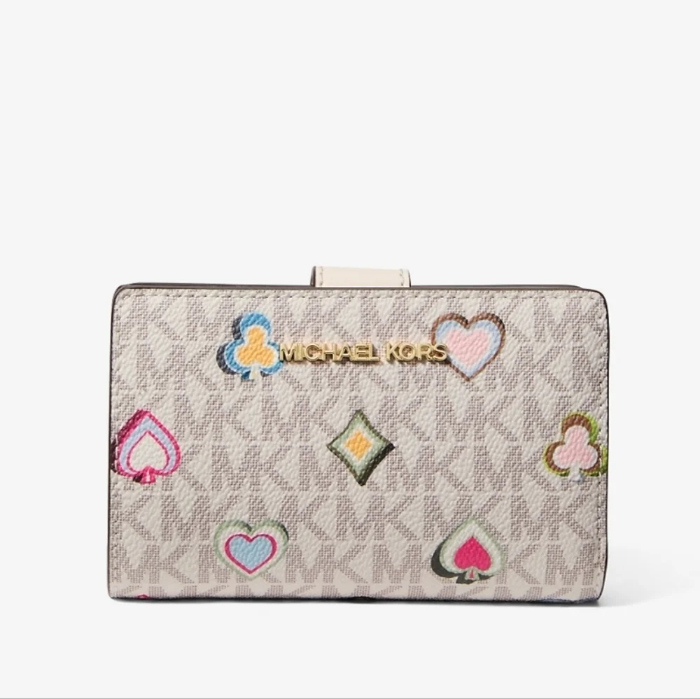 Michael Kors Jet Set Medium Printed Signature Logo Wallet